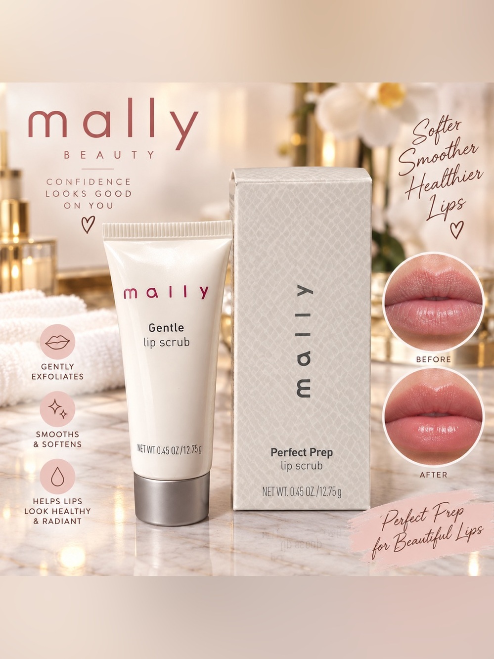 Mally Beauty Beauty Perfect Prep Gentle Lip Scrub - Cream